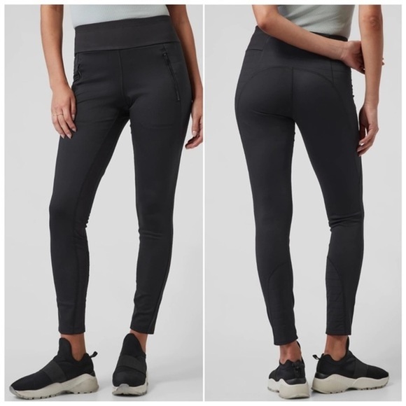 Athleta Pants & Jumpsuits Athleta Peak Hybrid Fleece Tight In Black